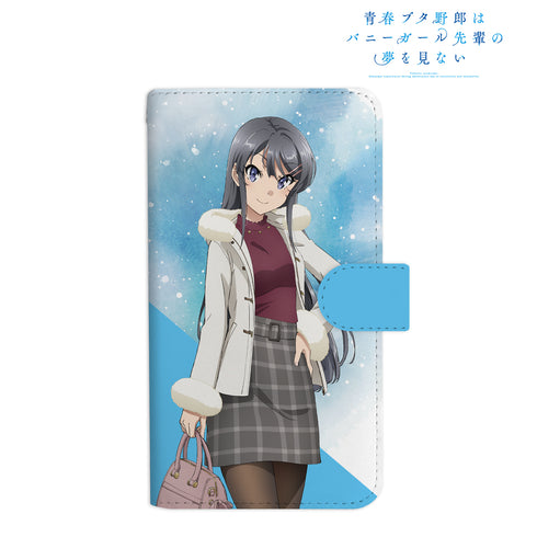 『青春ブタ野郎はバニーガール先輩の夢を見ない』桜島麻衣 冬服ver. 手帳型スマホケース